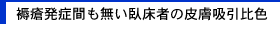 褥瘡発症間も無い臥床者の皮膚吸引比色